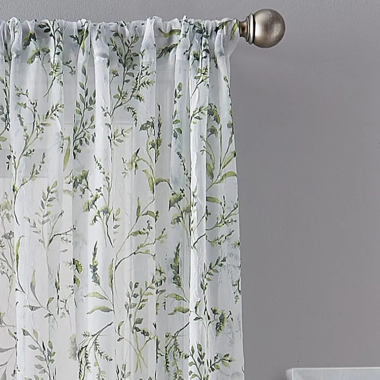 CHF Santa Barbara Rod Pocket Sheer Single Curtain Panel