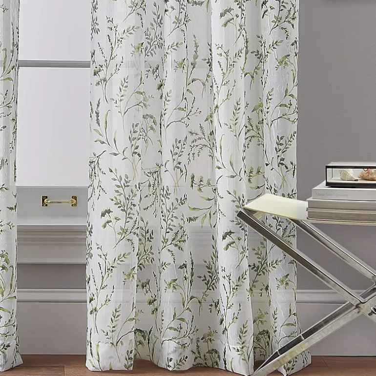 CHF Santa Barbara Rod Pocket Sheer Single Curtain Panel