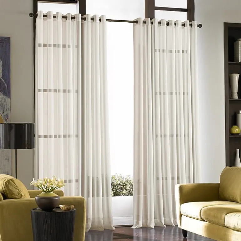 CHF Soho Grommet Top Sheer Single Curtain Panel
