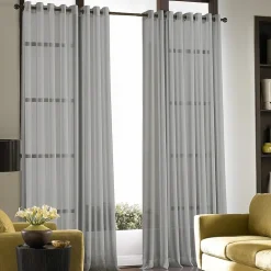 CHF Soho Grommet Top Sheer Single Curtain Panel