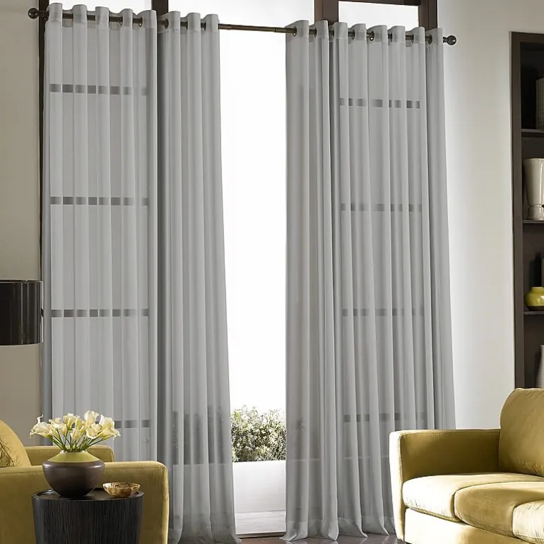 CHF Soho Grommet Top Sheer Single Curtain Panel
