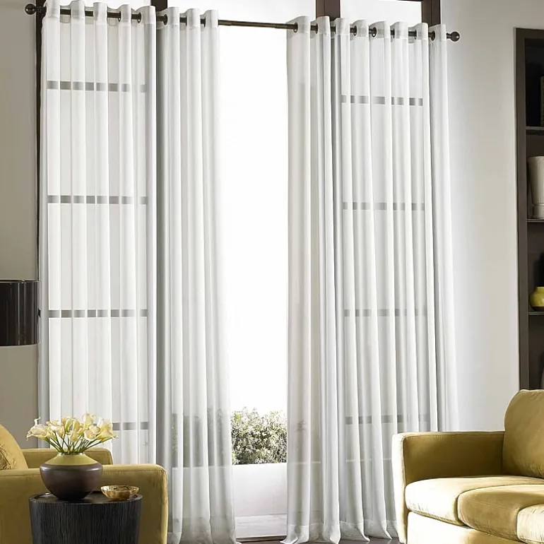 CHF Soho Grommet Top Sheer Single Curtain Panel