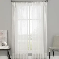 CHF Soho Pinch Pleat Sheer Single Curtain Panel