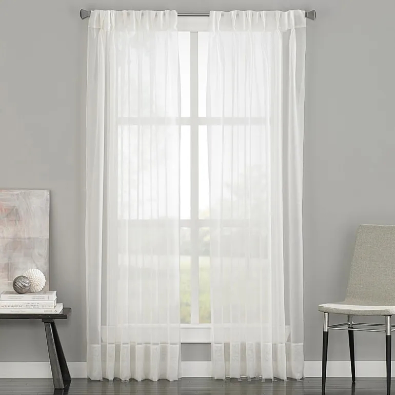 CHF Soho Pinch Pleat Sheer Single Curtain Panel