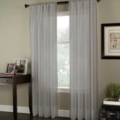 CHF Soho Voile Rod Pocket Sheer Single Curtain Panel