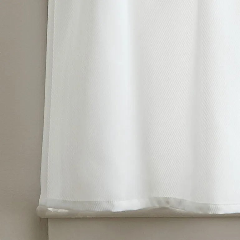 CHF Solid Twill 3-pc. Rod Pocket Window Tier
