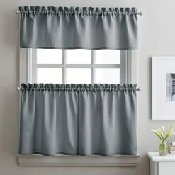 CHF Solid Twill 3-pc. Rod Pocket Window Tier