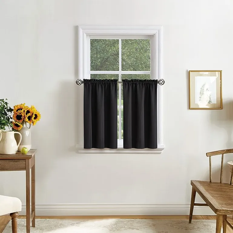 CHF Solid Twill 3-pc. Rod Pocket Window Tier