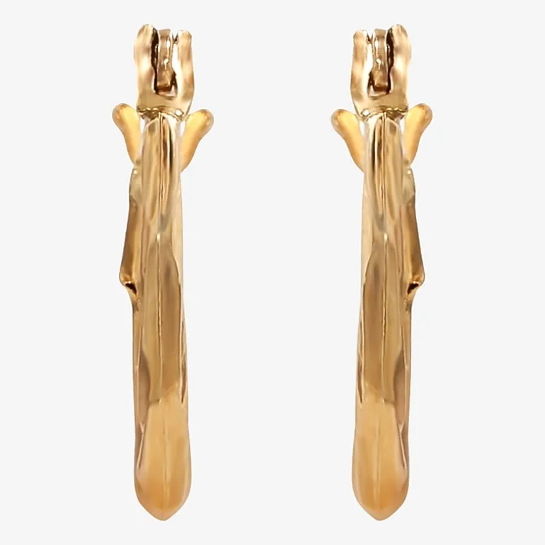 Child's 14K Gold Twist Hoop Earrings