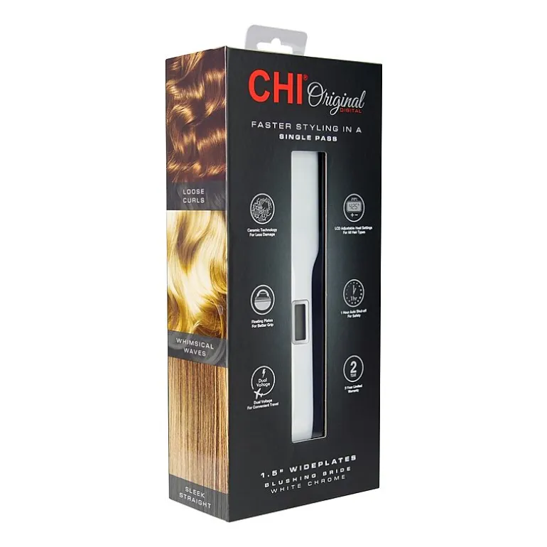 CHI "Original Digital ""I Do"" Blushing Bride" Fast Heating 1 1/2" Flat Iron