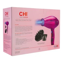 CHI Totally Pink "C-Thru" Compact Hair Dryer