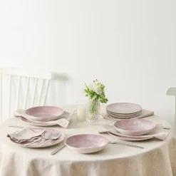 Christian Siriano New York Onyx 12-pc. Porcelain Dinnerware Set