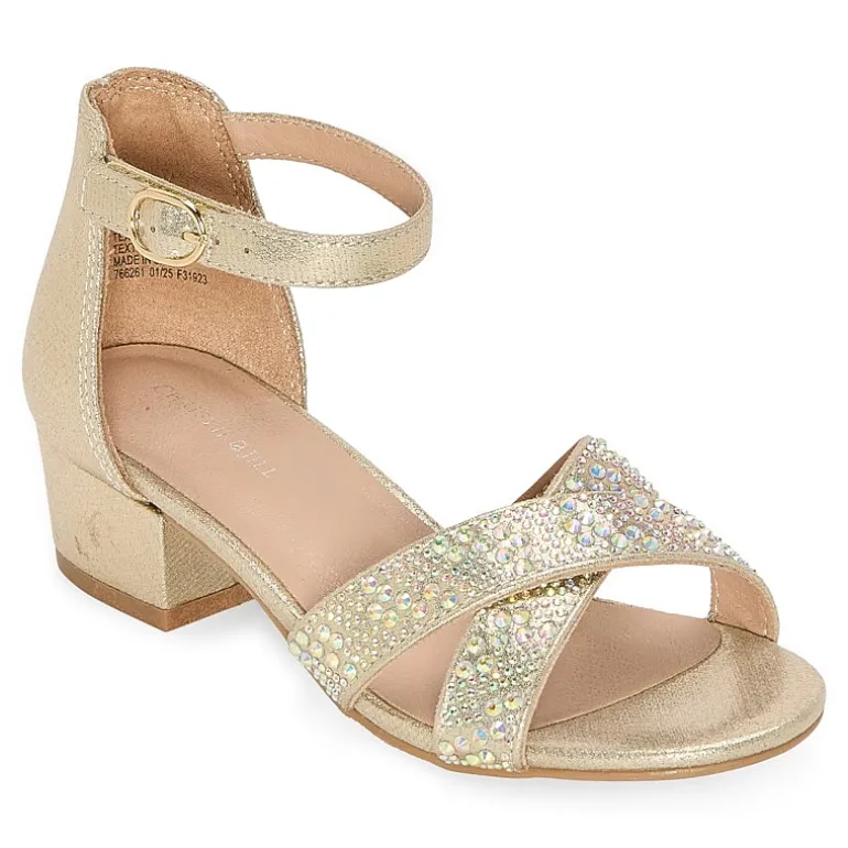 Christie & Jill Big Kid Girls Hope Strap Sandals