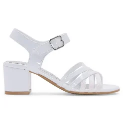Christie & Jill Grace Little & Big Kid Girls Round Open Toe Block Heel Pumps