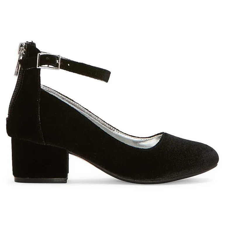 Christie & Jill Layla Little & Big Kid Girls Round Closed Toe Block Heel Pumps