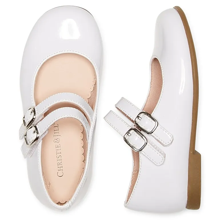 Christie & Jill Lil Dahlia Toddler Girls Round Closed Toe Mary Jane Shoes