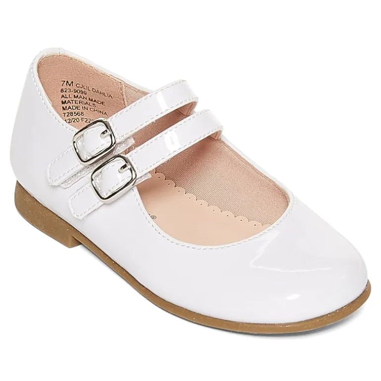Christie & Jill Lil Dahlia Toddler Girls Round Closed Toe Mary Jane Shoes