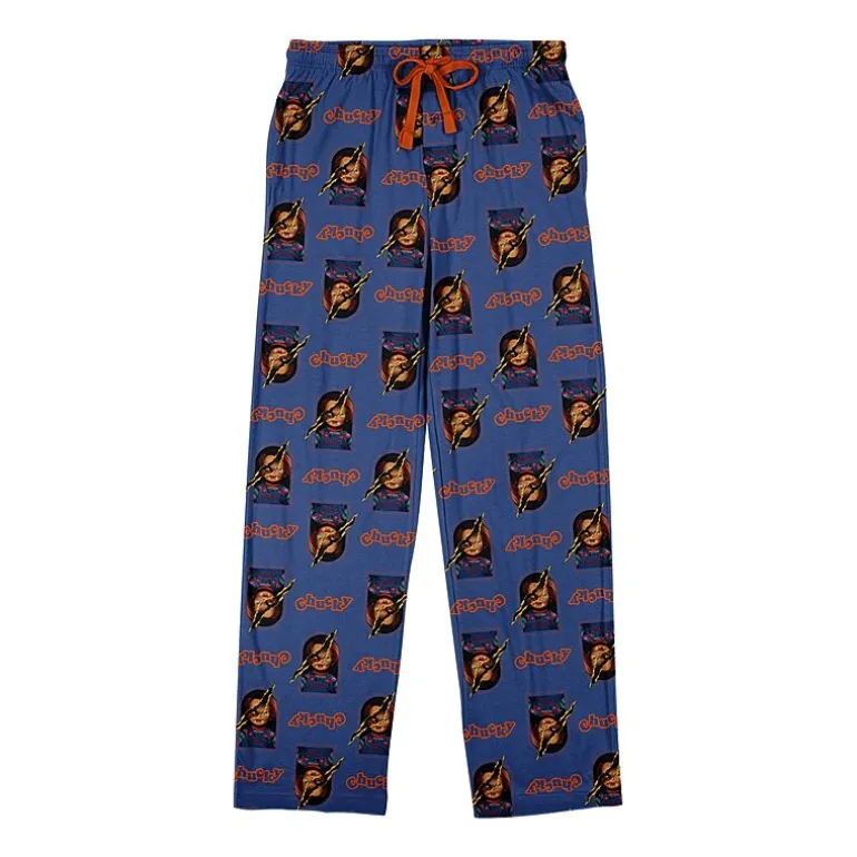 Chucky Mens Crew Neck Short Sleeve 2-pc. Pajama Set