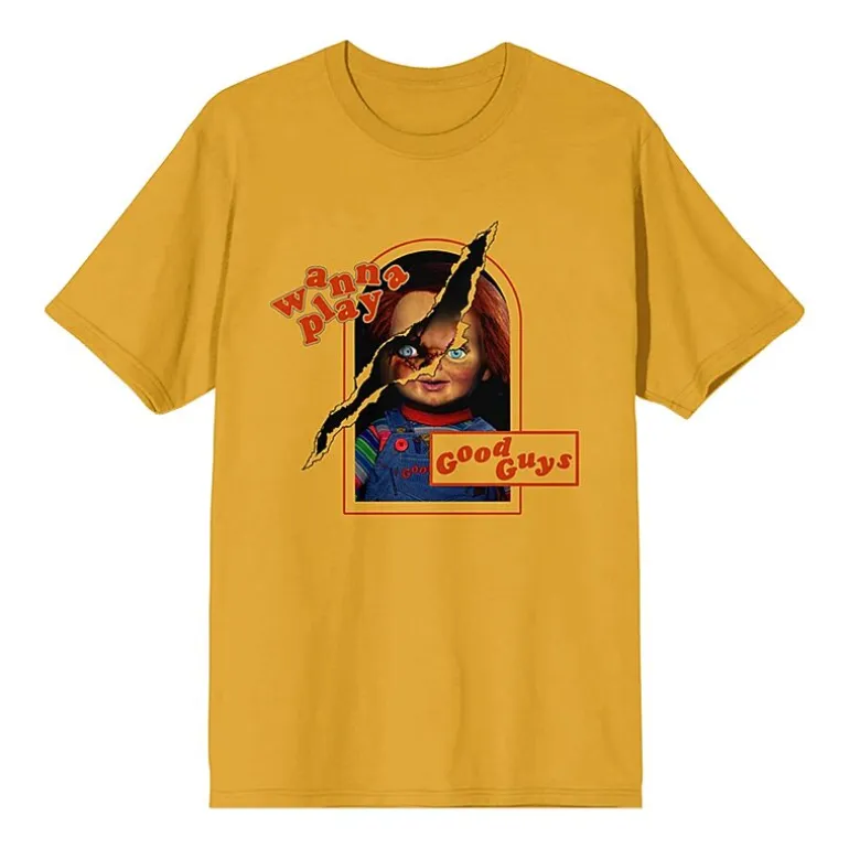 Chucky Mens Crew Neck Short Sleeve 2-pc. Pajama Set