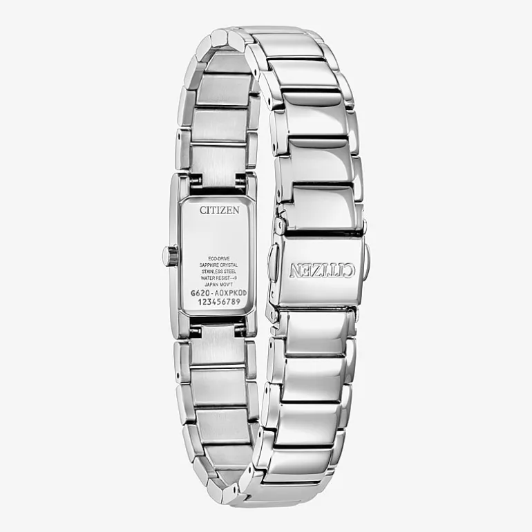Citizen Axiom Womens Silver Tone Stainless Steel Bracelet Watch Eg7051-51a