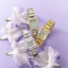 Citizen Bianca Womens Diamond Accent Two Tone Stainless Steel Bracelet Watch Ew5554-58d