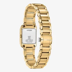 Citizen Bianca Womens Gold Tone Stainless Steel Bracelet Watch Ew5602-57d