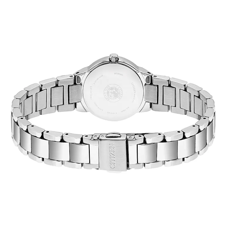 Citizen Chandler Womens Silver Tone Stainless Steel Bracelet Watch Ew1670-59d