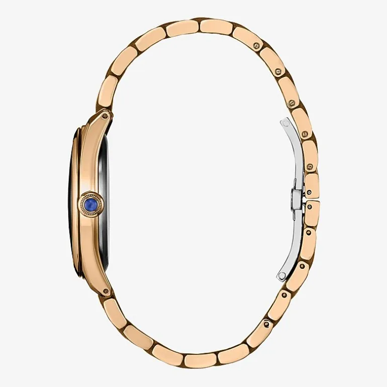 Citizen Classic Womens Rose Goldtone Stainless Steel Bracelet Watch Em1143-81z