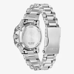 Citizen Mens Chronograph Silver Tone Stainless Steel Bracelet Watch Ca4664-60x