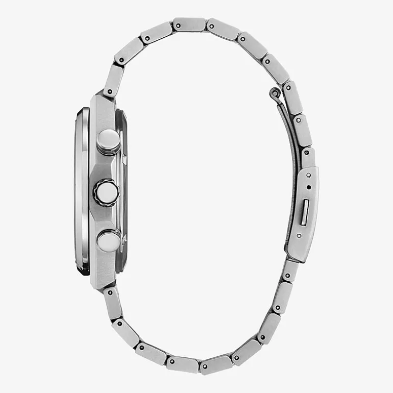 Citizen Mens Chronograph Silver Tone Bracelet Watch Ca4610-85m