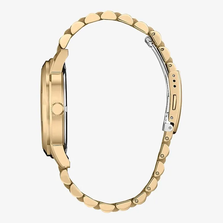 Citizen Mens Gold Tone Stainless Steel Bracelet Watch Aw0152-58h