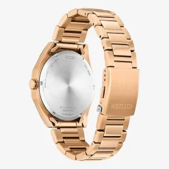 Citizen Mens Gold Tone Stainless Steel Bracelet Watch Bm7633-81x