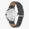 Citizen Mens Gray Leather Strap Watch Bu2110-01a