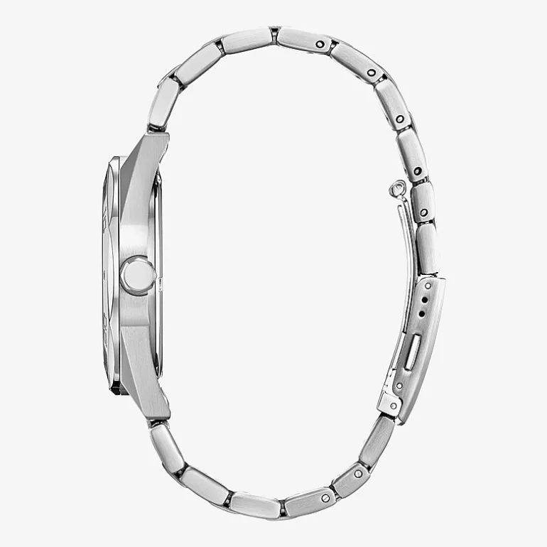 Citizen Mens Silver Tone Stainless Steel Bracelet Watch Bm7630-80l