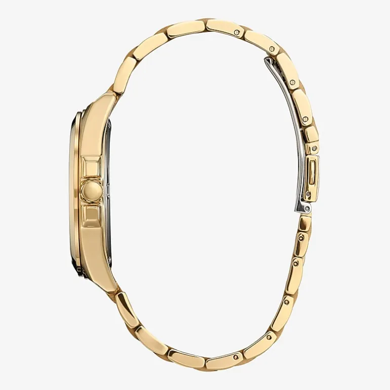 Citizen Peyten Mens Gold Tone Stainless Steel Bracelet Watch Bm7532-54p