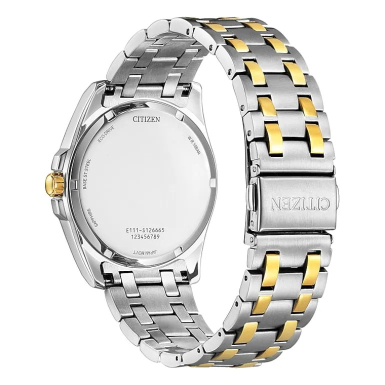 Citizen Peyten Mens Two Tone Stainless Steel Bracelet Watch Bm7534-59a