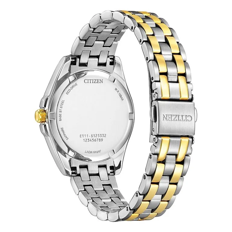 Citizen Peyten Womens Two Tone Stainless Steel Bracelet Watch Eo1224-54d