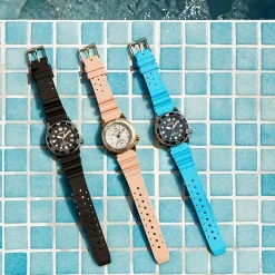 Citizen Promaster Dive Womens Pink Strap Watch Eo2023-00a