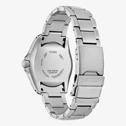 Citizen Promaster Land Mens Silver Tone Bracelet Watch Bn0241-59h