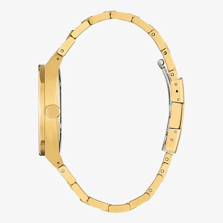 Citizen Sport Luxury Mens Gold Tone Stainless Steel Bracelet Watch Bm7662-59l