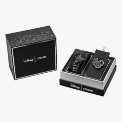 Citizen Ursula Womens Black Stainless Steel 2-pc. Watch Boxed Set Ga1075-68w