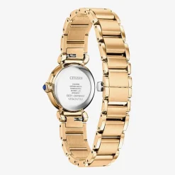 Citizen Womens Gold Tone Stainless Steel Bracelet Watch Em1123-62x