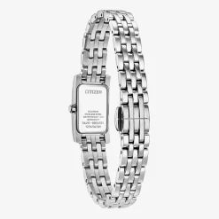 Citizen Womens Silver Tone Stainless Steel Bracelet Watch Eg7110-54y