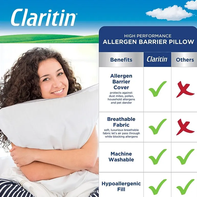 Claritin Allergen Barrier Soft/Medium Density Pillow