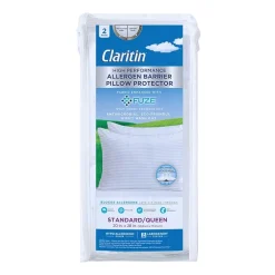 Claritin 2pk Allergen Barrier Pillow Protector