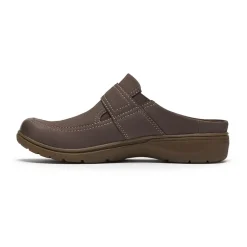 Clarks Carleigh Womens Round Closed Toe Mules-Wide Width
