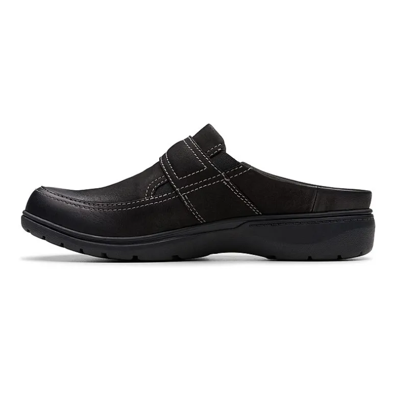 Clarks Carleigh Womens Round Closed Toe Mules-Wide Width