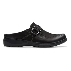 Clarks Carleigh Womens Round Closed Toe Mules-Wide Width