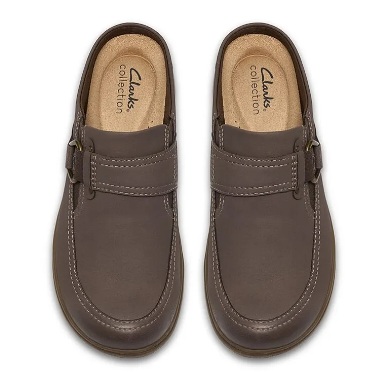 Clarks Carleigh Womens Round Closed Toe Mules-Wide Width