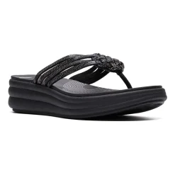 Clarks Cloudsteppers Womens Drift Gem Wedge Sandals